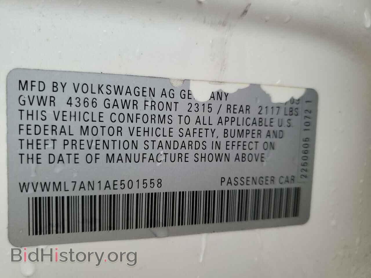 2010 VOLKSWAGEN CC - VIN: WVWML7AN1AE501558 - Фото 10