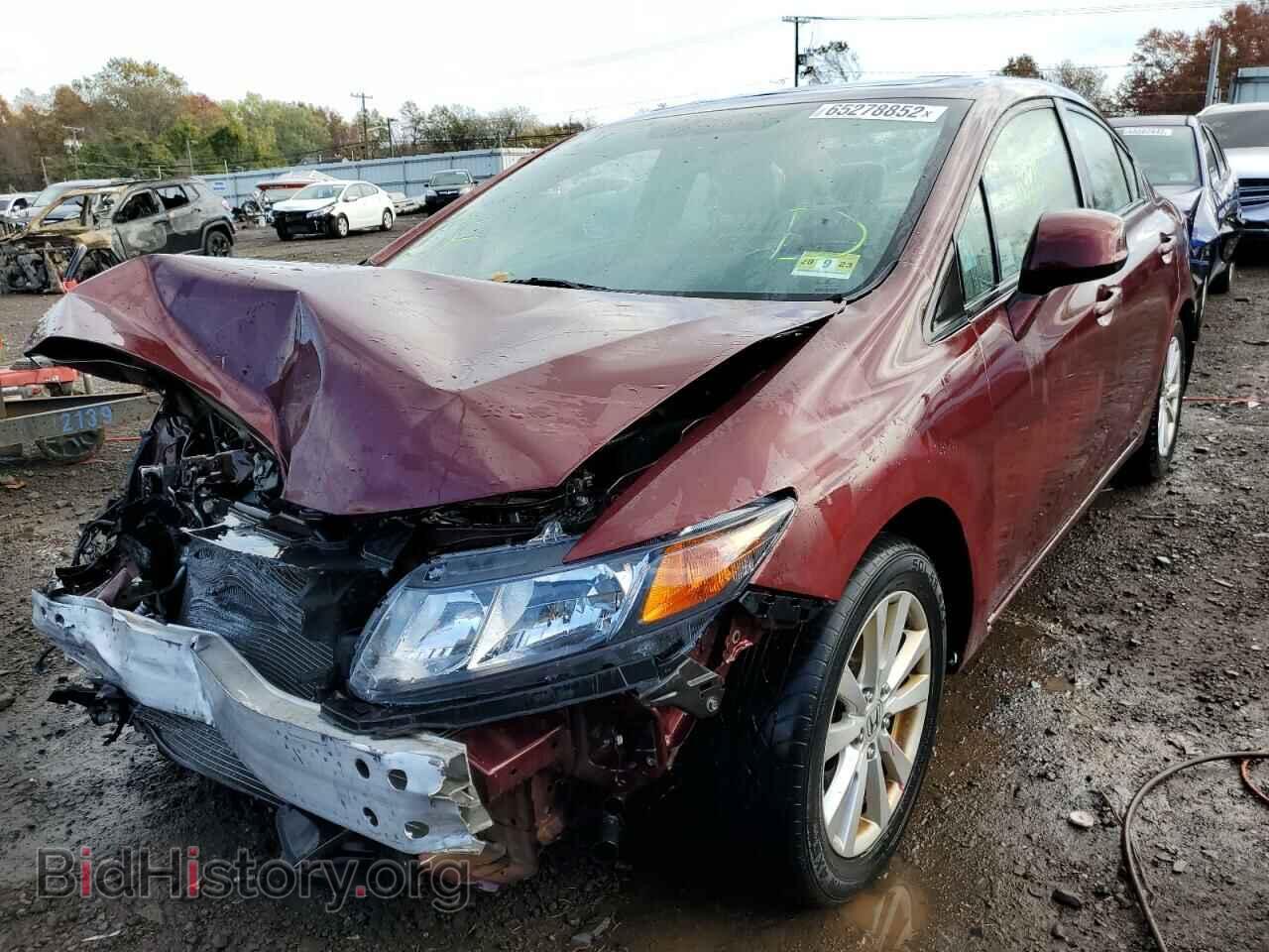 2012 HONDA CIVIC - VIN: 2HGFB2F83CH592704 - Фото 2