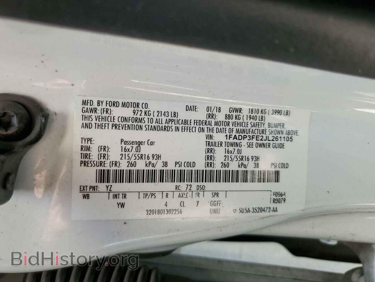 2018 FORD FOCUS - VIN: 1FADP3FE2JL261105 - Photo 12