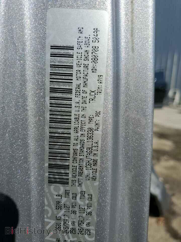 2020 JEEP GLADIATOR - VIN: 1C6HJTAG9LL136330 - Фото 10