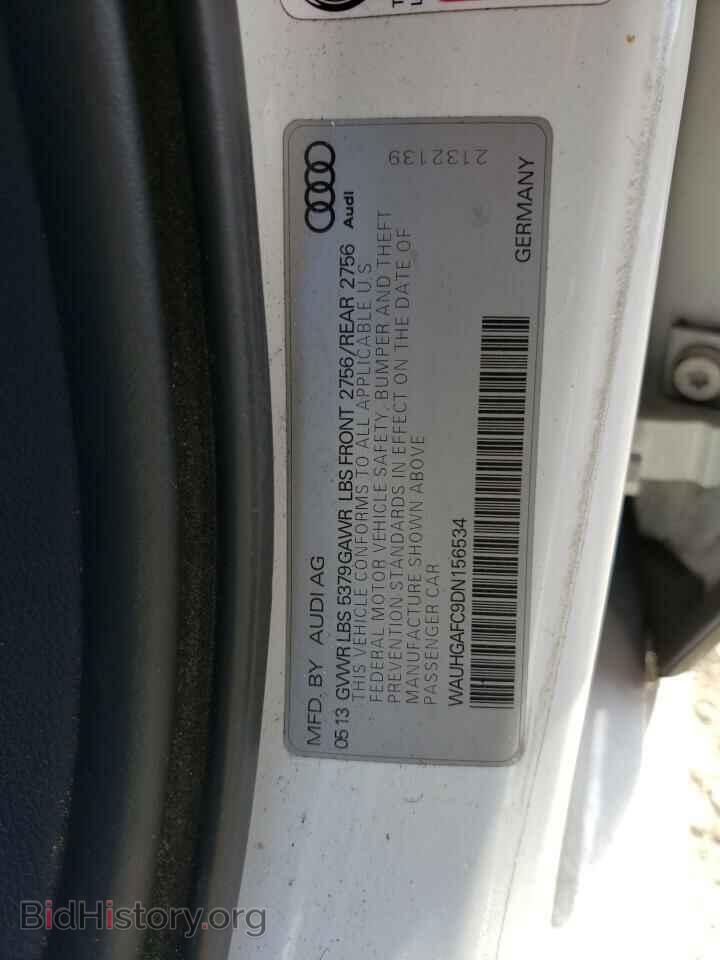 2013 AUDI A6 - VIN: WAUHGAFC9DN156534 - Фото 10