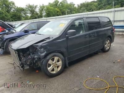 2013 Dodge CARAVAN SE, black — VIN 2C4RDGBG1DR799796, Copart