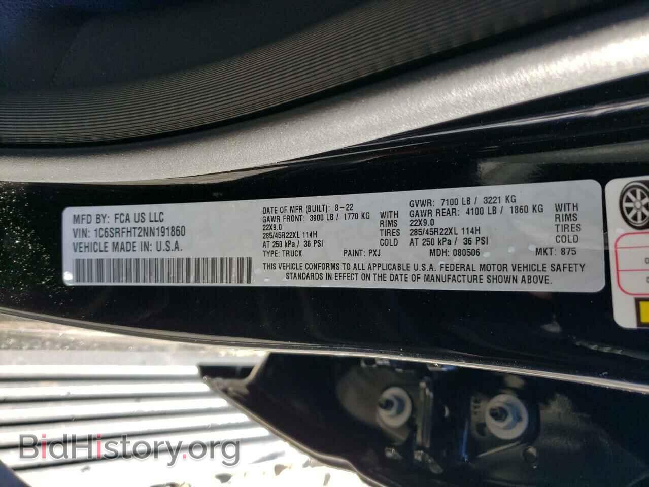2022 RAM 1500 - VIN: 1C6SRFHT2NN191860 - Photo 10