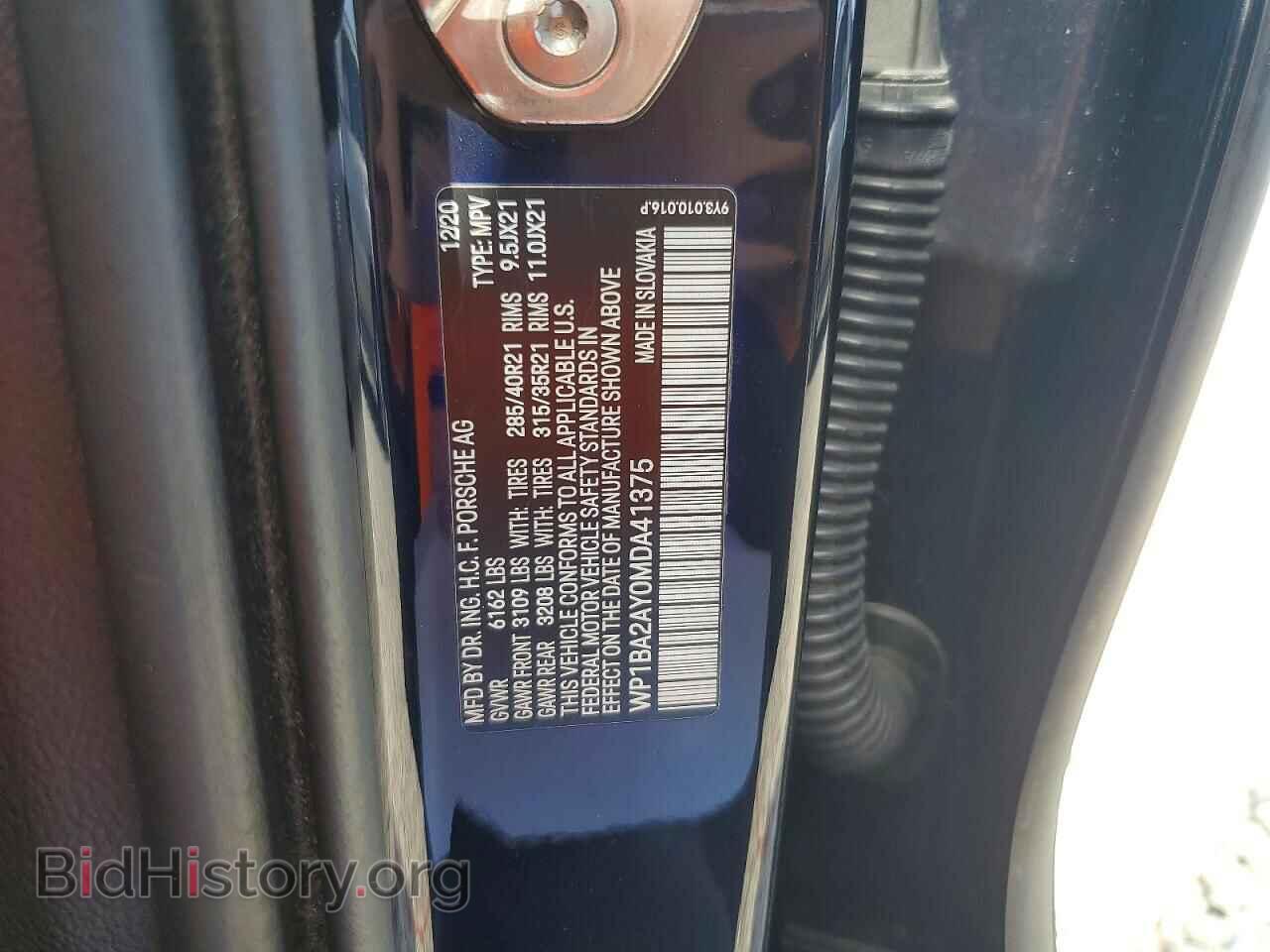 2021 PORSCHE CAYENNE - VIN: WP1BA2AY0MDA41375 - Photo 13