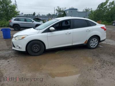 2012 Ford FOCUS SE, белый — VIN 1FAHP3F29CL198384, Copart