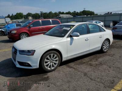 2014 Audi A4 Premium, white — VIN WAUBFAFL2EA062304, Copart