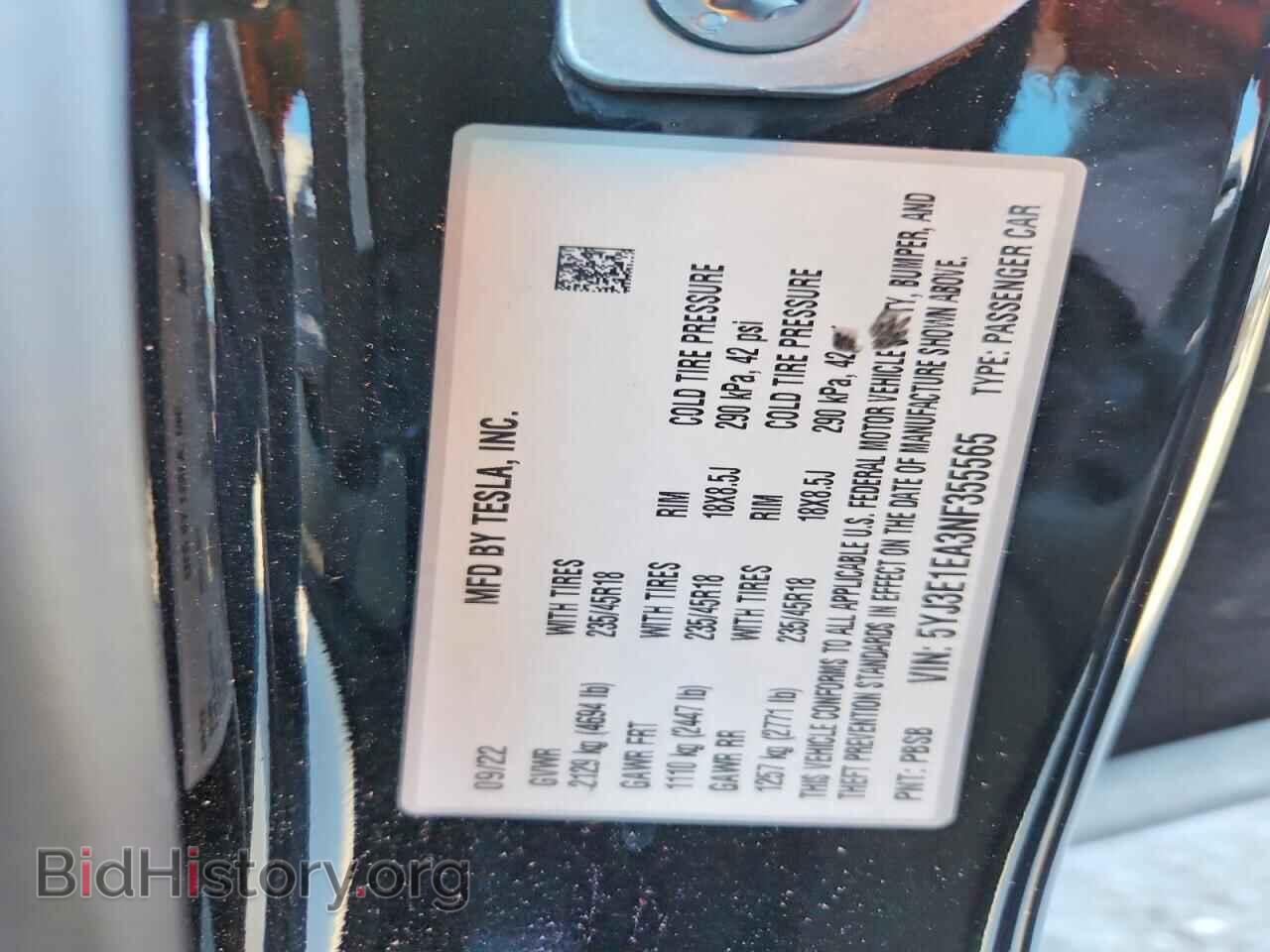 2022 TESLA MODEL 3 - VIN: 5YJ3E1EA3NF355565 - Photo 12