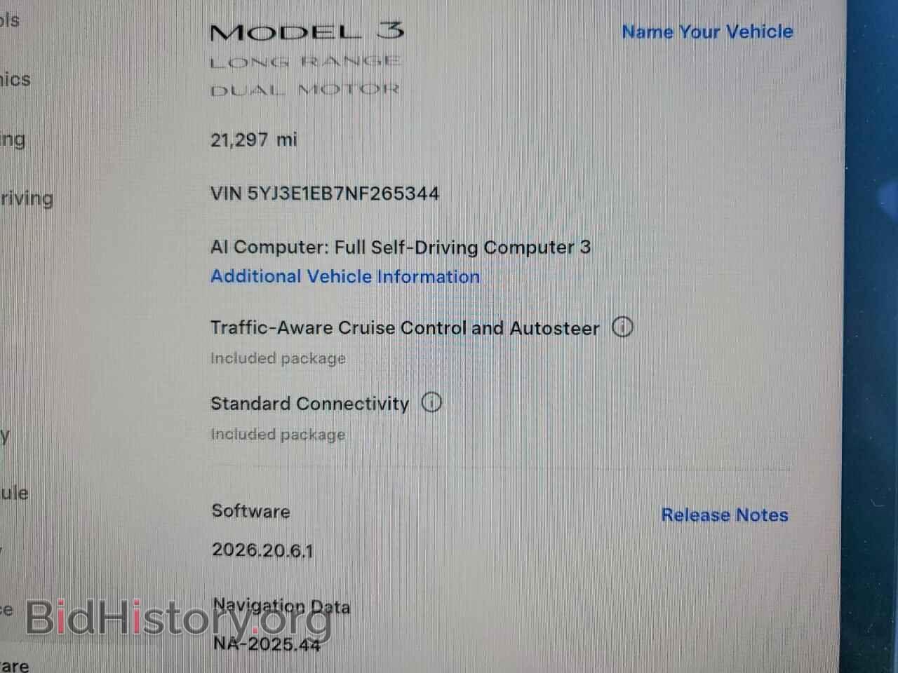 2022 TESLA MODEL 3 - VIN: 5YJ3E1EB7NF265344 - Photo 9