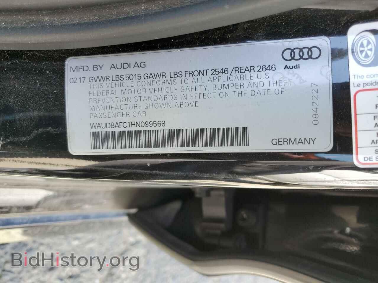 2017 AUDI A6 - VIN: WAUD8AFC1HN099568 - Фото 12