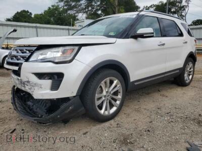 2018 Ford EXPLORER Limited, white — VIN 1FM5K8F87JGB40031, Copart