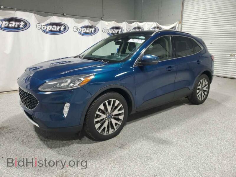 2020 Ford ESCAPE Titanium (VIN 1FMCU9J98LUA93393) — photo 1 of 13, Copart, damage: front end