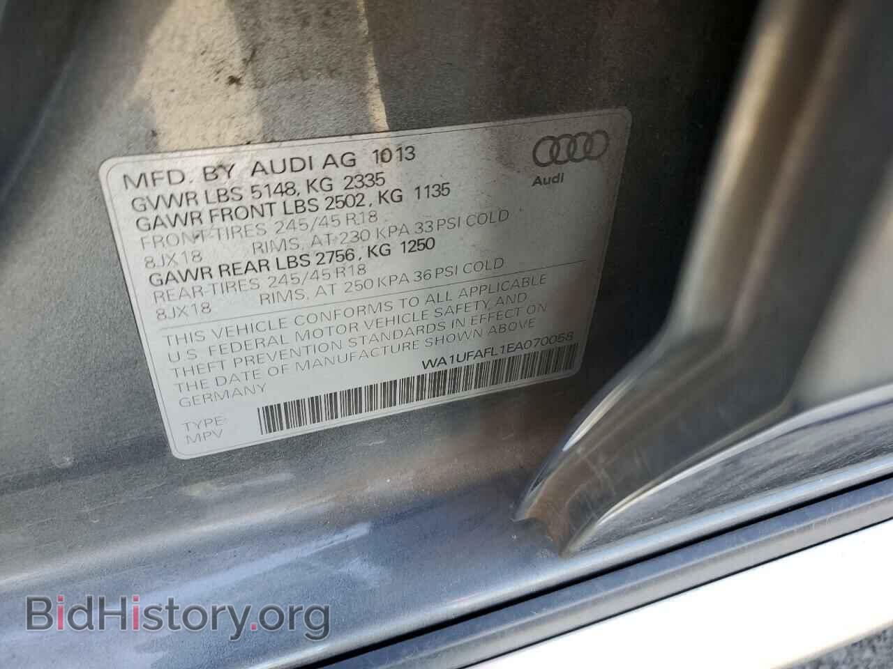 2014 AUDI A4 - VIN: WA1UFAFL1EA070058 - Фото 10