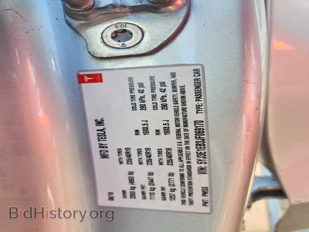 2018 TESLA MODEL 3 - VIN: 5YJ3E1EB3JF069170 - Photo 12