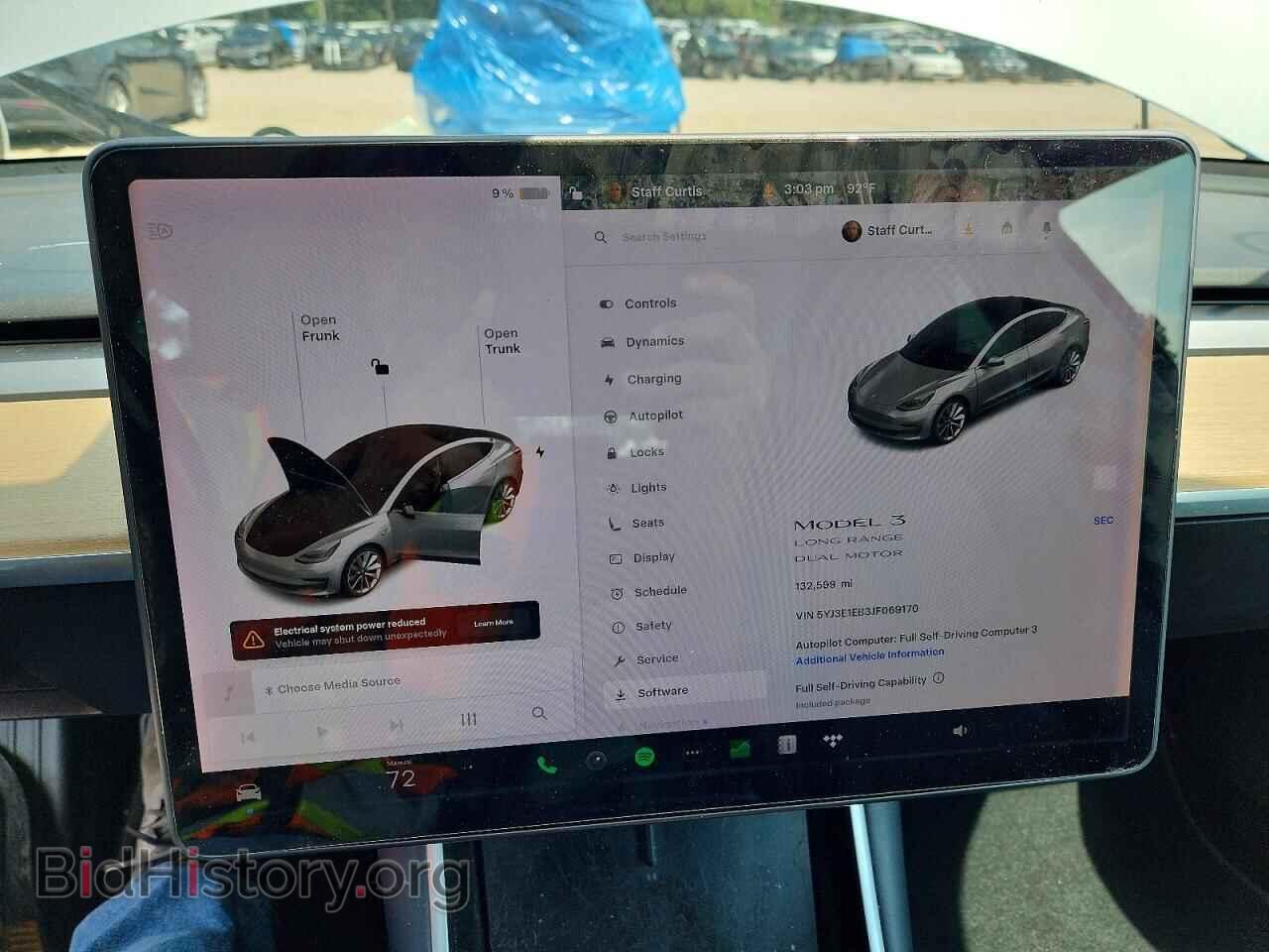 2018 TESLA MODEL 3 - VIN: 5YJ3E1EB3JF069170 - Photo 9
