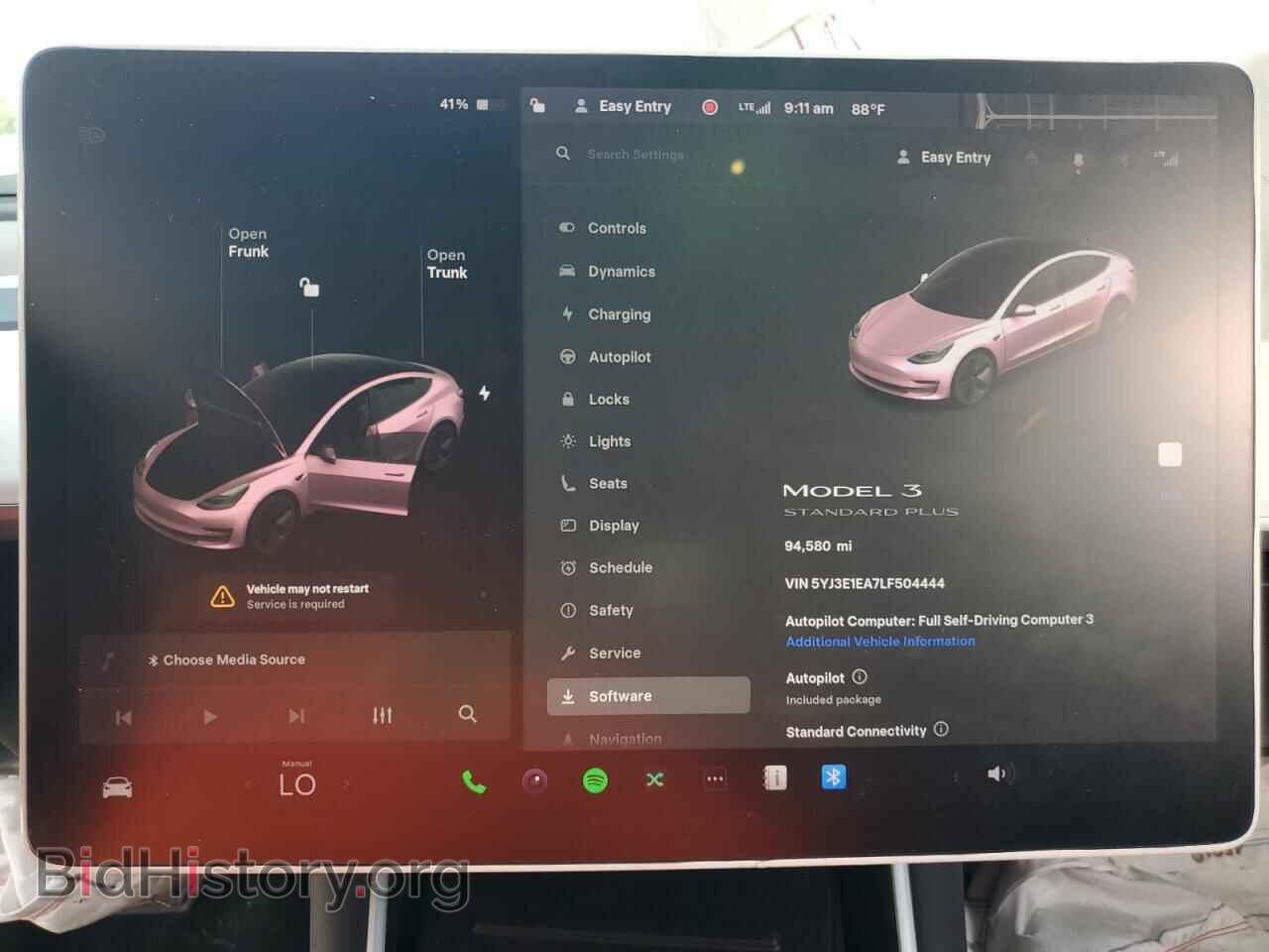 2020 TESLA MODEL 3 - VIN: 5YJ3E1EA7LF504444 - Photo 9