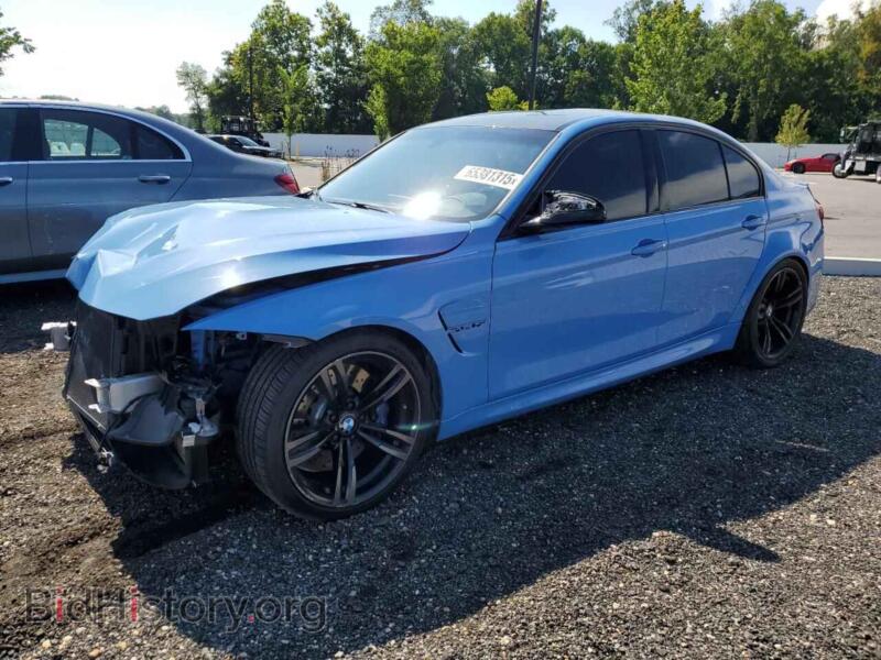 2018 BMW M3 (VIN WBS8M9C52J5J79786) — photo 1 of 13, Copart, damage: front end