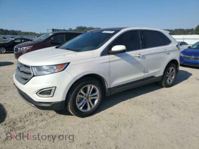 2015 Ford EDGE SEL, белый — VIN 2FMTK4J90FBB16281, Copart