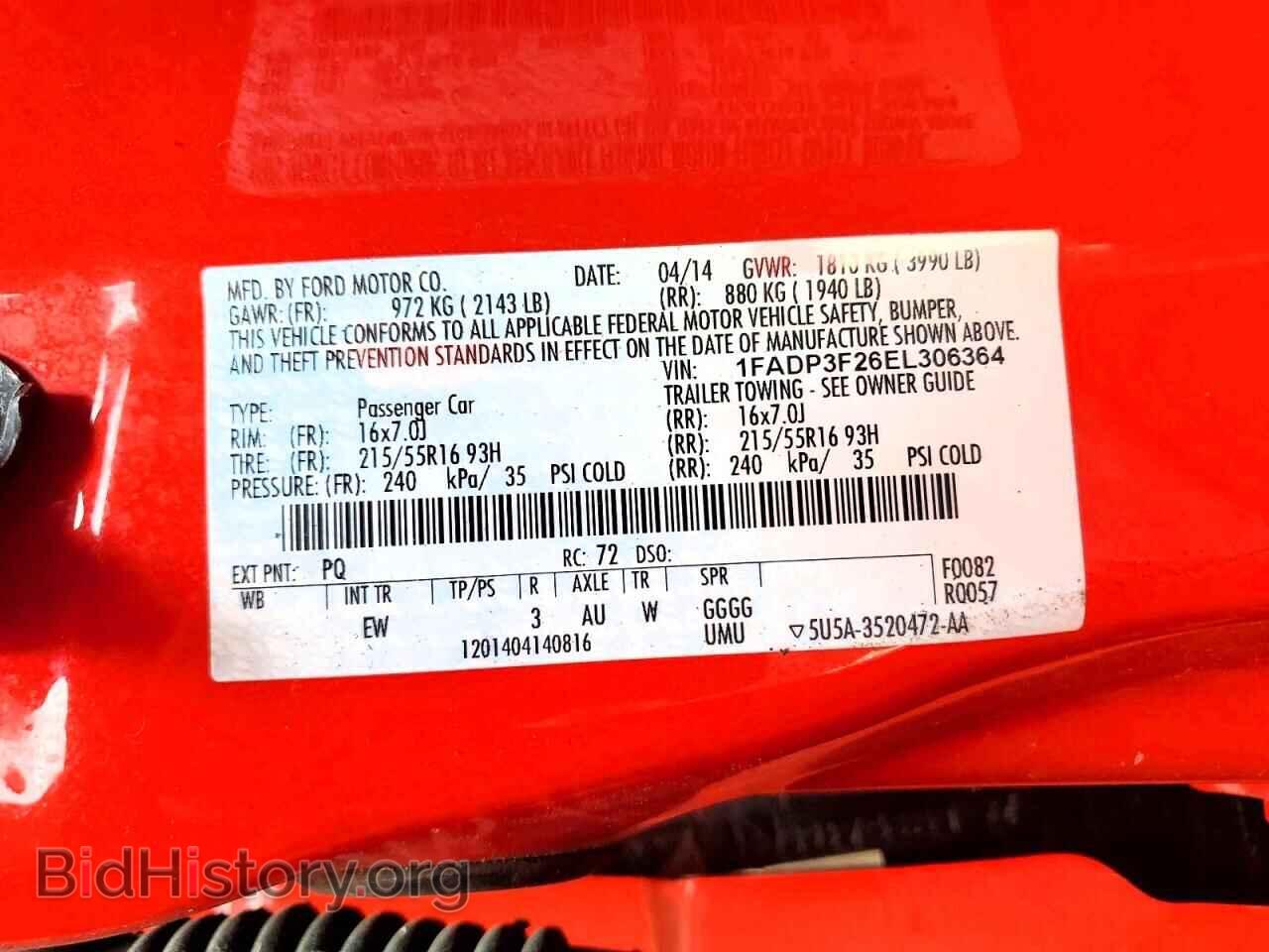 2014 FORD FOCUS - VIN: 1FADP3F26EL306364 - Photo 12