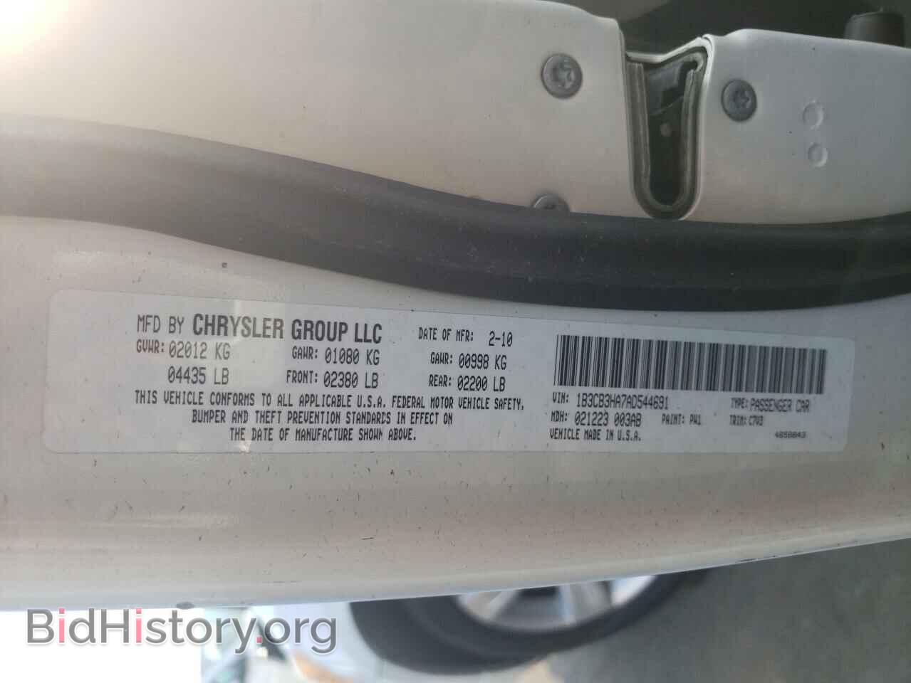 2010 DODGE CALIBER - VIN: 1B3CB3HA7AD544691 - Фото 12