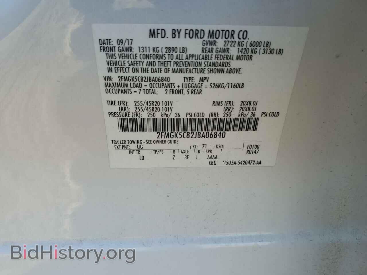 2018 FORD FLEX - VIN: 2FMGK5C82JBA06840 - Photo 13