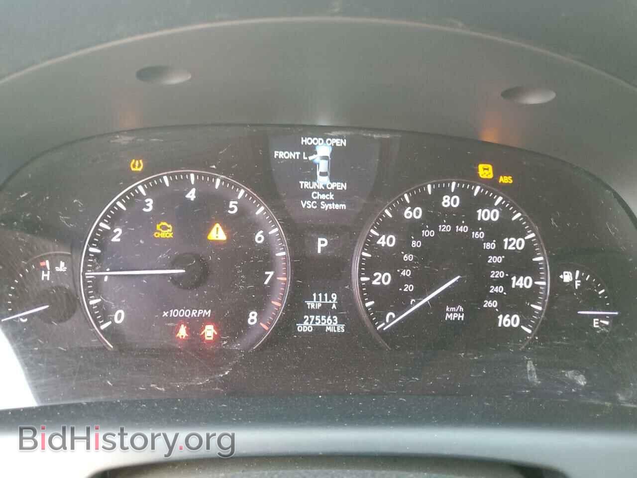 2008 LEXUS LS460 - VIN: JTHBL46F285055730 - Фото 9