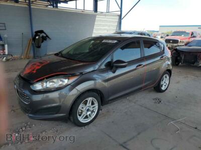 2019 Ford FIESTA SE, gray — VIN 3FADP4EJ1KM110891, Copart