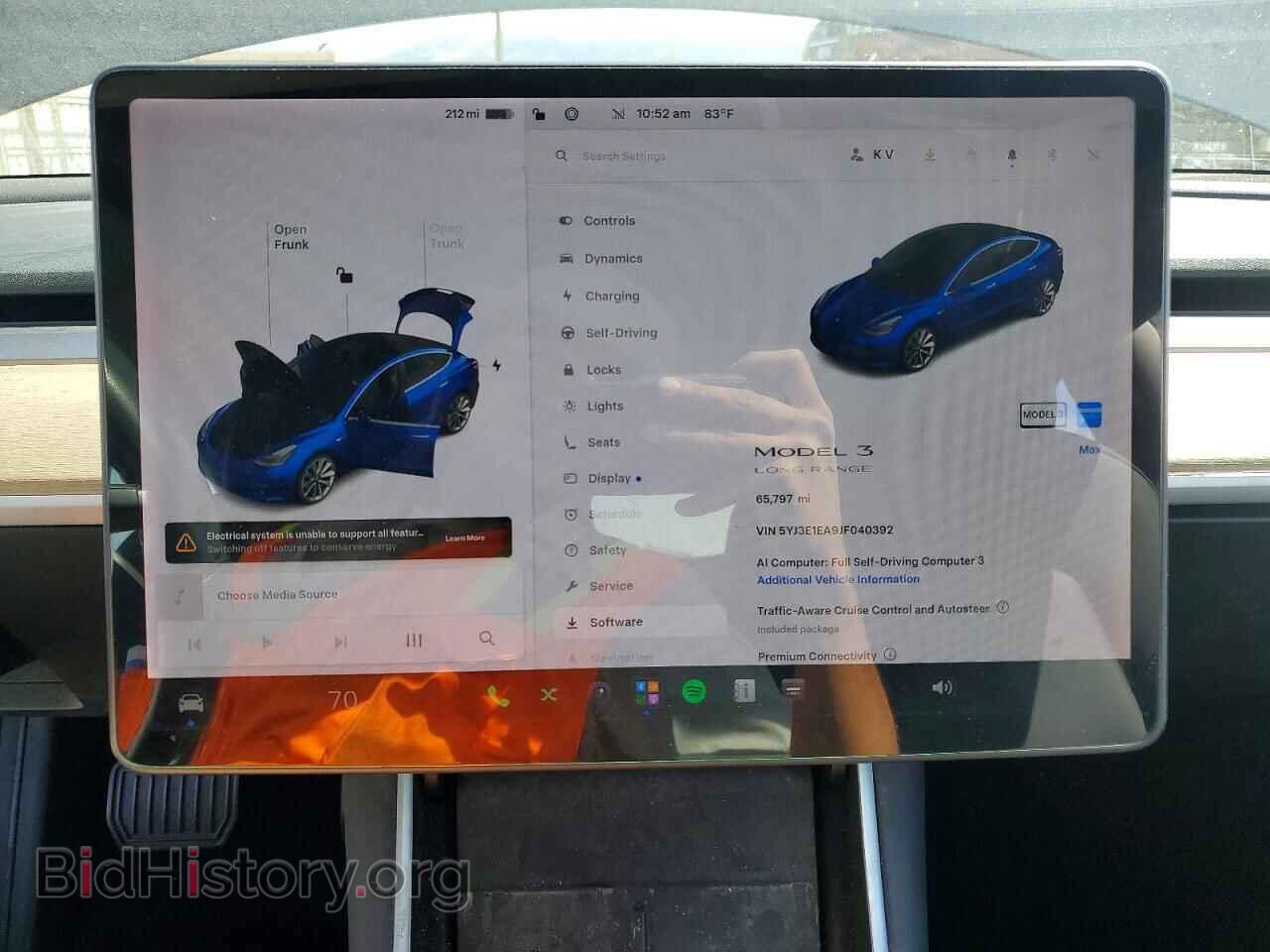 2018 TESLA MODEL 3 - VIN: 5YJ3E1EA9JF040392 - Photo 9