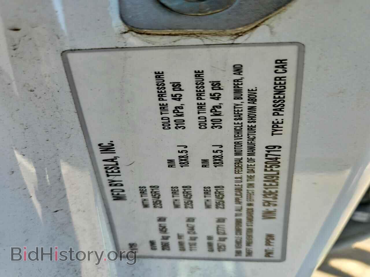 2020 TESLA MODEL 3 - VIN: 5YJ3E1EA9LF504719 - Photo 12