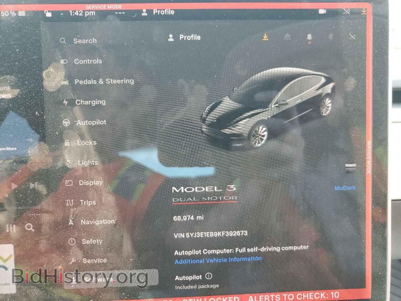 2019 TESLA MODEL 3 - VIN: 5YJ3E1EB9KF392673 - Фото 9