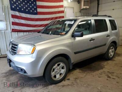 2013 Honda PILOT LX, серебристый — VIN 5FNYF4H20DB079823, Copart