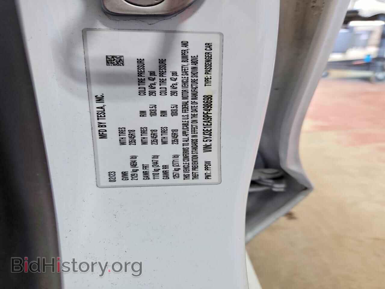 2023 TESLA MODEL 3 - VIN: 5YJ3E1EA9PF498698 - Photo 12