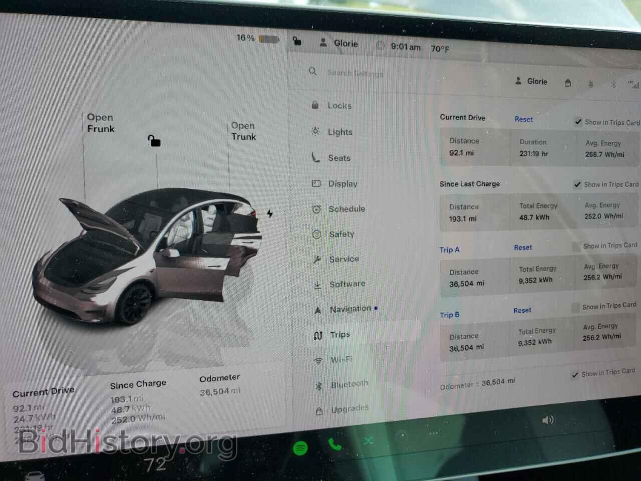 2022 TESLA MODEL Y - VIN: 7SAYGDEE2NF401748 - Фото 9