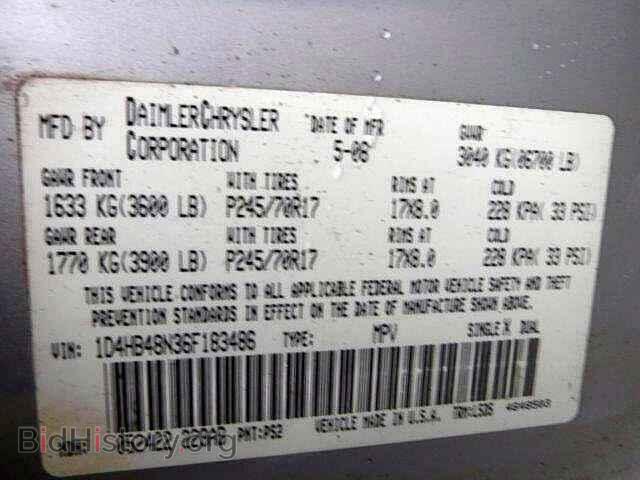 2006 DODGE DURANGO - VIN: 1D4HB48N36F183486 - Photo 10