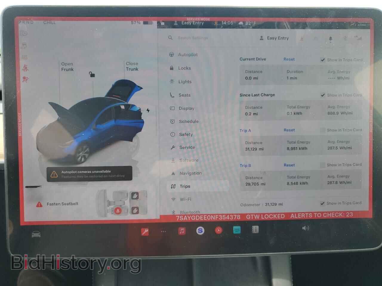 2022 TESLA MODEL Y - VIN: 7SAYGDEE0NF354378 - Фото 9