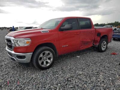 2022 RAM 1500 Big Horn/Lone Star, red — VIN 1C6RRFFG7NN428735, Copart