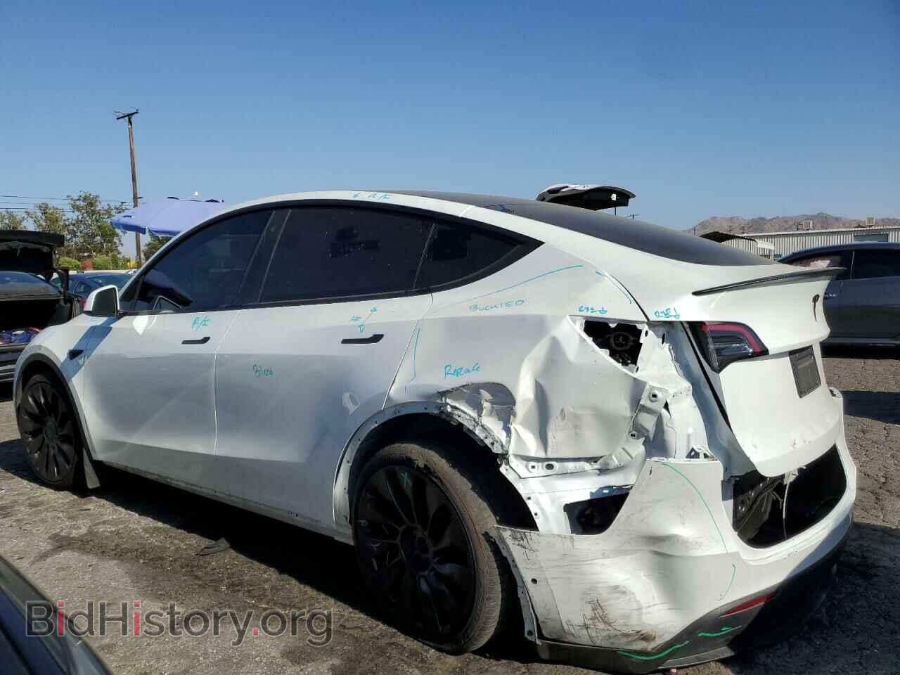 2021 TESLA MODEL Y - VIN: 5YJYGDEF6MF293204 - Фото 2