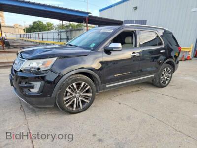 2016 Ford EXPLORER Platinum, черный — VIN 1FM5K8HT5GGB69831, Copart