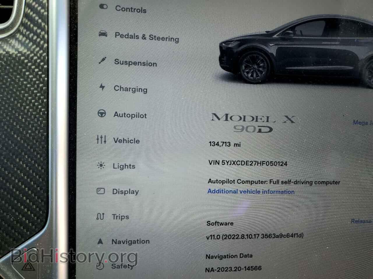2017 TESLA MODEL X - VIN: 5YJXCDE27HF050124 - Фото 9
