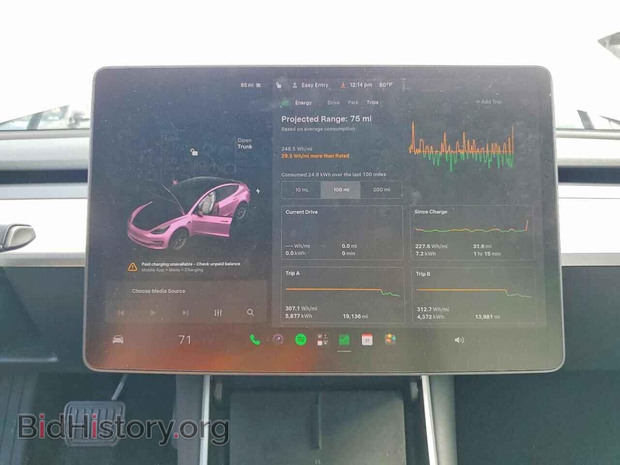 2019 TESLA MODEL 3 - VIN: 5YJ3E1EA6KF302080 - Фото 9