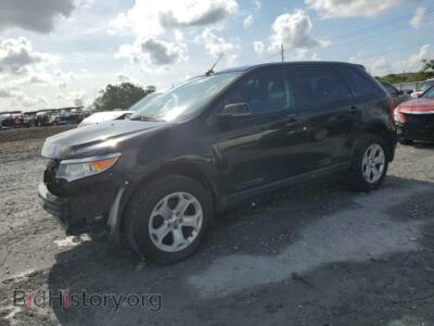 2014 Ford EDGE SEL, черный — VIN 2FMDK3JC4EBA03426, Copart