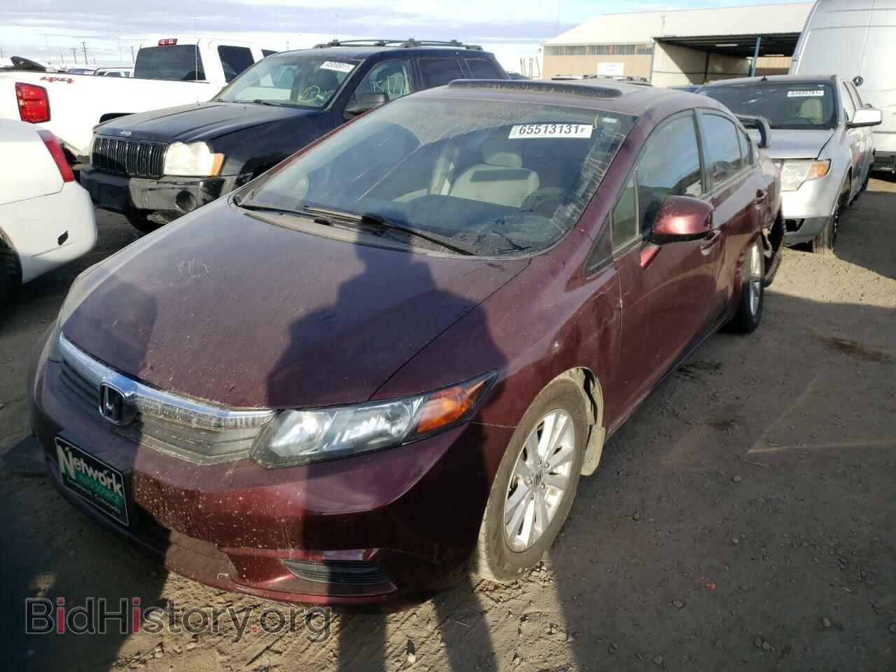 2012 HONDA CIVIC - VIN: 2HGFB2F80CH612813 - Фото 2