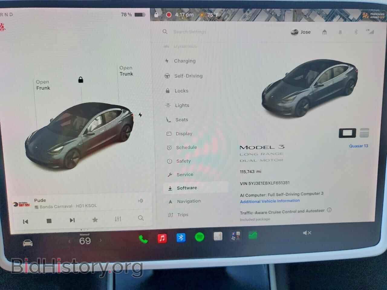 2020 TESLA MODEL 3 - VIN: 5YJ3E1EBXLF651351 - Фото 9
