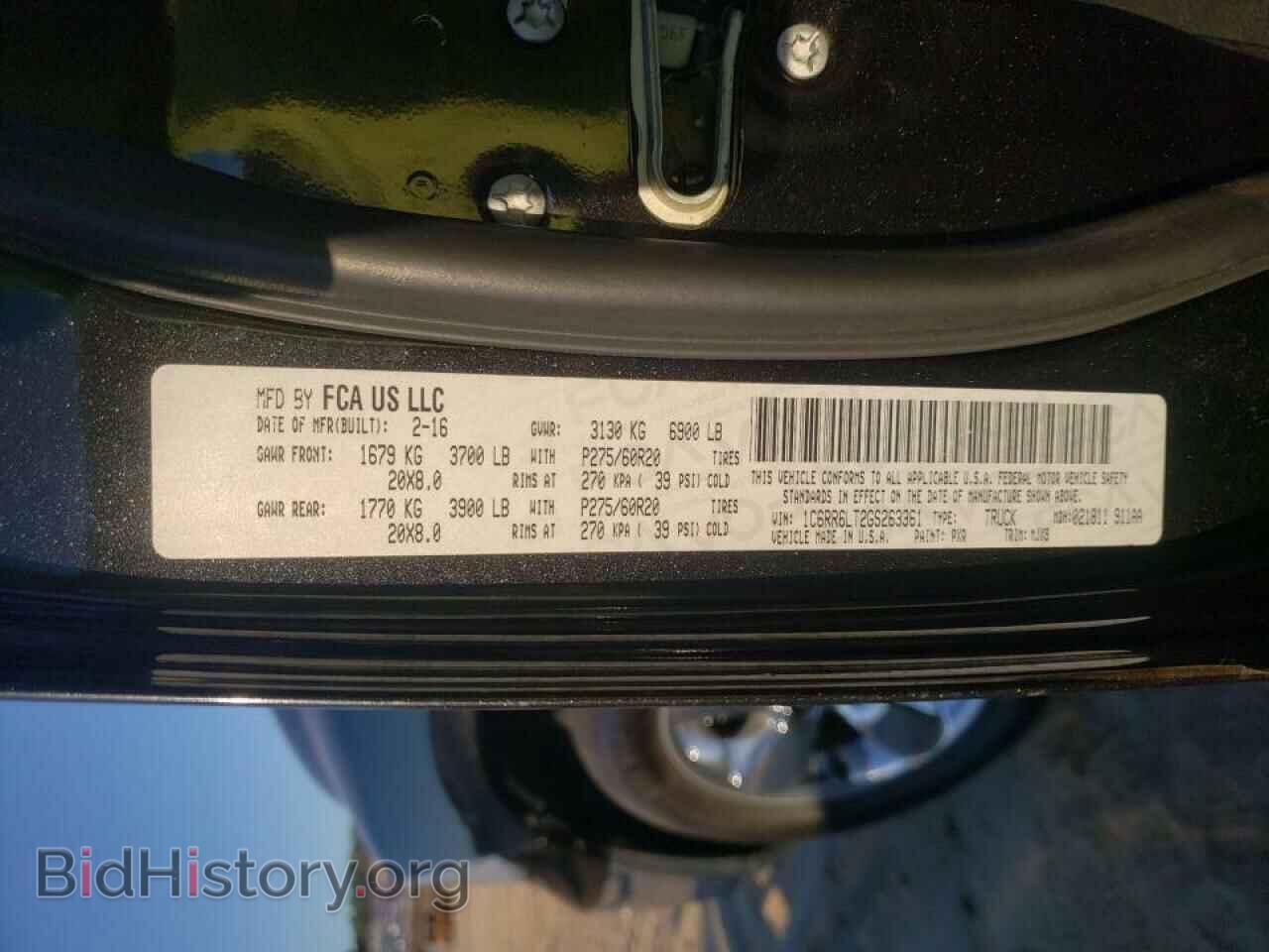 2016 RAM 1500 - VIN: 1C6RR6LT2GS263361 - Фото 10