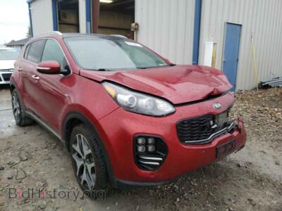 2017 Kia SPORTAGE Sportage S, red — VIN KNDPRCA66H7061719, Copart