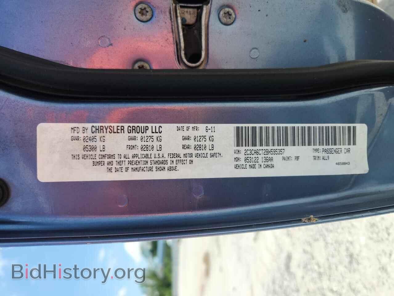 2011 CHRYSLER 300 - VIN: 2C3CA6CT2BH595357 - Фото 12