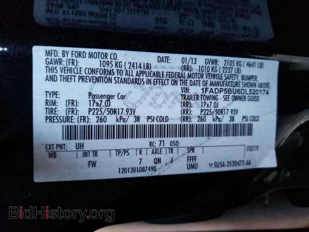 2013 FORD CMAX - VIN: 1FADP5BU6DL520174 - Фото 10