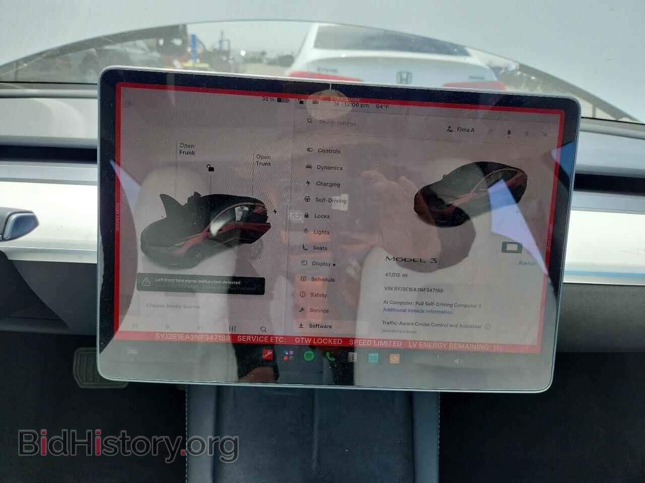 2022 TESLA MODEL 3 - VIN: 5YJ3E1EA3NF347188 - Фото 9