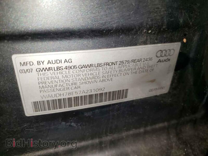 2007 Audi A4 (VIN WAUDH78E57A231092) — фото 10 из 10
