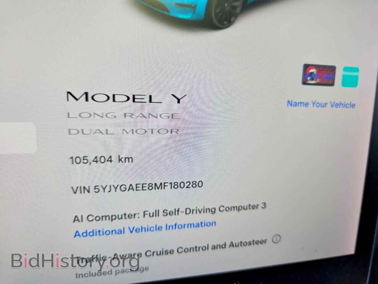 2021 TESLA MODEL Y - VIN: 5YJYGAEE8MF180280 - Photo 9