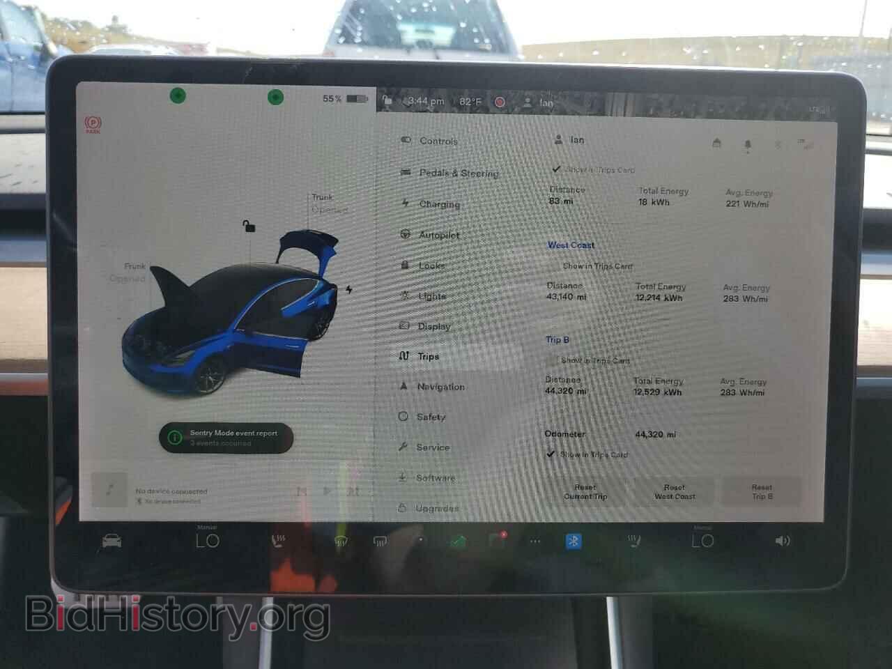 2019 TESLA MODEL 3 - VIN: 5YJ3E1EB3KF393124 - Фото 9